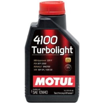 Масло моторное Motul 4100 Turbolight 10w-40 ( 1 L) 108644