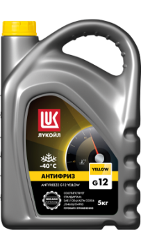 Антифриз Лукойл G12 Yellow (канистра 5 кг)
