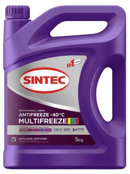 Жидкость охлаждающая SINTEC ANTIFREEZE MULTIFREEZE (канистра 5 кг.)