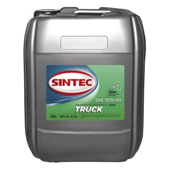 Масло моторное п/синт. SINTEC TRUCK SAE 10W-40 API CI-4/SL (канистра 20 л.)