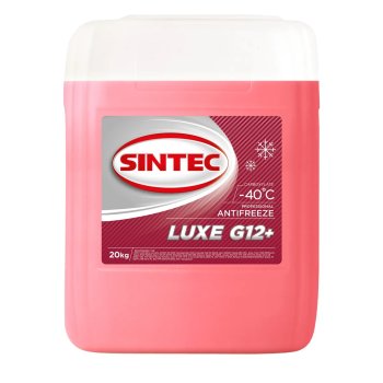 Жидкость охлаждающая SINTEC ANTIFREEZE LUXE G12+ (-40) (канистра 20 кг.)