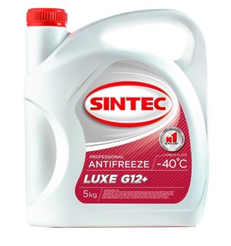 Жидкость охлаждающая SINTEC ANTIFREEZE LUXE G12+ (-40) (канистра 5 кг.)