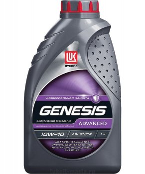 Масло моторное Лукойл Genesis Advanced 10w-40 (канистра 1 л)