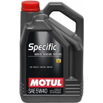 Масло моторное MOTUL SPECIFIC 502 00 / 505 00 / 505 01 5W-40 (канистра 5 л)