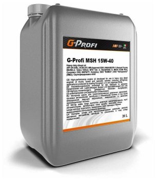 Масло моторное G-Profi MSH 15w40 (канистра 20л)