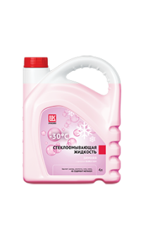 Стеклоомывающая жидкость Лукойл (-30) (красная) (канистра 4 л)