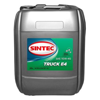 Масло моторное SINTEC TRUCK SAE 10W-40 ACEA E4/E7 (канистра 20 л.)