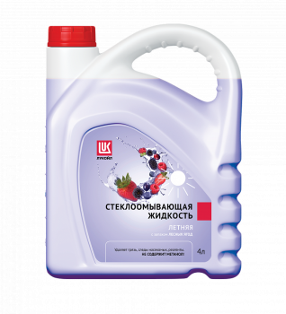 Стеклоомывающая жидкость Лукойл Летняя "Лесные ягоды" (канистра 4 л)