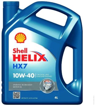 Масло моторное Shell Helix HX7 10w40 (канистра 4л)
