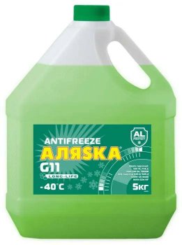 Антифриз Аляска Long Life G11 зеленый (канистра 5кг)