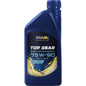 Масло трансмиссионное RINNOL TOP GEAR 9 FE 75W-90 GL4/GL5 (канистра 1 л.)