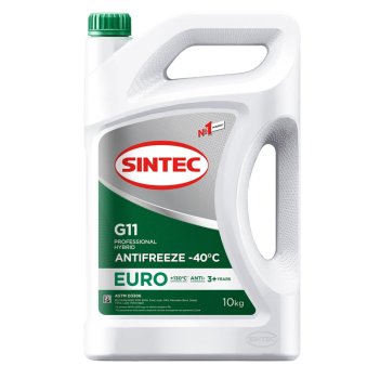 Антифриз Sintec Euro зеленый G11 (канистра 10 кг)