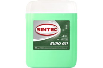 Жидкость охлаждающая SINTEC ANTIFREEZE EURO G11 (-40) (канистра 20 кг.)