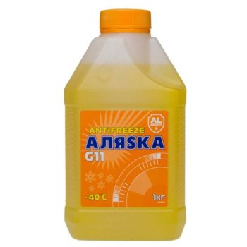 Антифриз Аляска G11 желтый (канистра 1кг)