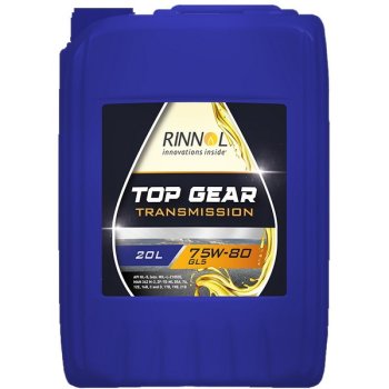 Масло трансмиссионное RINNOL TOP GEAR 75W-80 GL5 (канистра 20 л.)